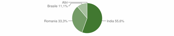 Grafico cittadinanza stranieri - Roccasecca dei Volsci 2005