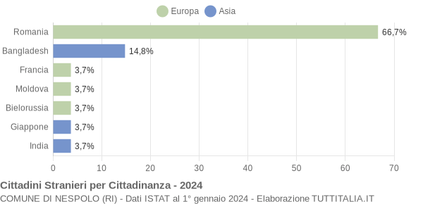 Grafico cittadinanza stranieri - Nespolo 2024