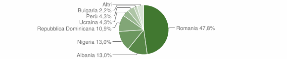Grafico cittadinanza stranieri - Affile 2013