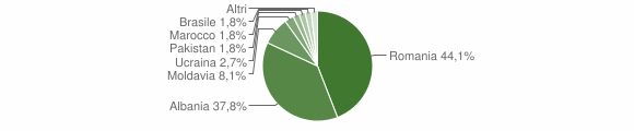 Grafico cittadinanza stranieri - Strangolagalli 2012