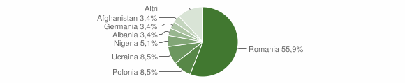 Grafico cittadinanza stranieri - Orvinio 2015