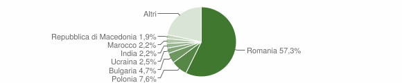 Grafico cittadinanza stranieri - Cerveteri 2014