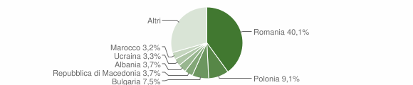 Grafico cittadinanza stranieri - Ardea 2009