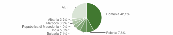 Grafico cittadinanza stranieri - Ardea 2014