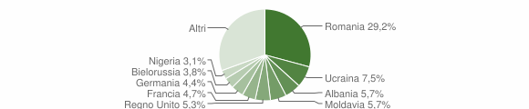 Grafico cittadinanza stranieri - Bagnoregio 2015