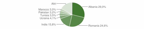 Grafico cittadinanza stranieri - Fondi 2009