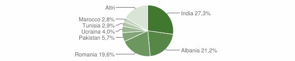 Grafico cittadinanza stranieri - Fondi 2013