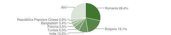 Grafico cittadinanza stranieri - Nettuno 2015