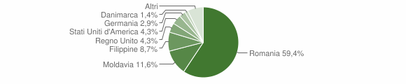 Grafico cittadinanza stranieri - Selci 2011
