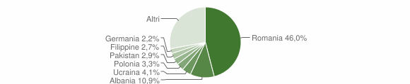 Grafico cittadinanza stranieri - Ariccia 2015