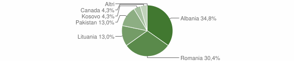 Grafico cittadinanza stranieri - Vicalvi 2015