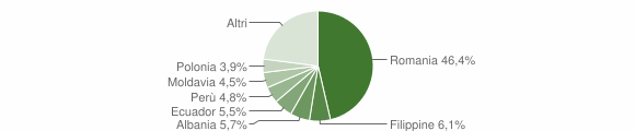Grafico cittadinanza stranieri - Ronciglione 2012