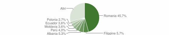 Grafico cittadinanza stranieri - Ronciglione 2014