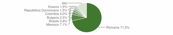 Grafico cittadinanza stranieri - Blera 2014