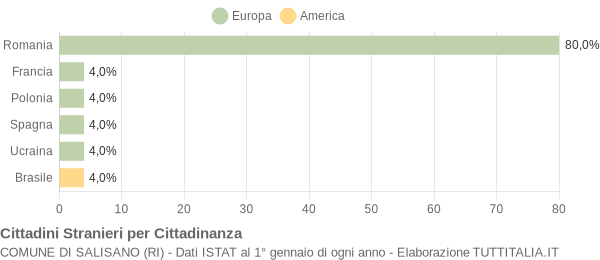 Grafico cittadinanza stranieri - Salisano 2018