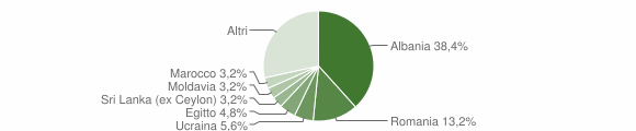 Grafico cittadinanza stranieri - Albissola Marina 2015