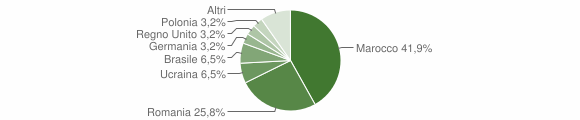 Grafico cittadinanza stranieri - Pontinvrea 2008