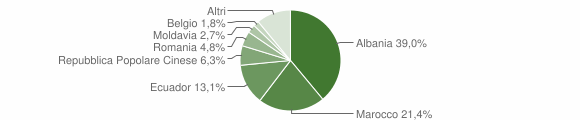 Grafico cittadinanza stranieri - Carasco 2011