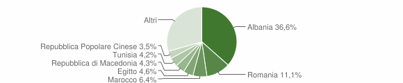 Grafico cittadinanza stranieri - Diano Marina 2014