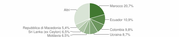 Grafico cittadinanza stranieri - Avegno 2011