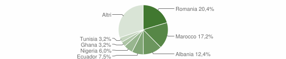 Grafico cittadinanza stranieri - Busalla 2014