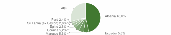 Grafico cittadinanza stranieri - Albisola Superiore 2007
