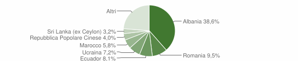 Grafico cittadinanza stranieri - Albisola Superiore 2009