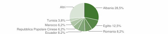 Grafico cittadinanza stranieri - Pietra Ligure 2006