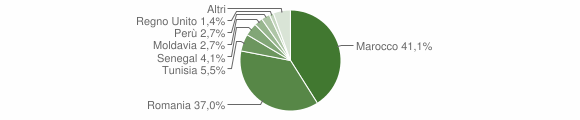 Grafico cittadinanza stranieri - Mallare 2009