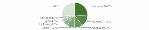 Grafico cittadinanza stranieri - Mallare 2012