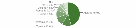 Grafico cittadinanza stranieri - Chiusavecchia 2010