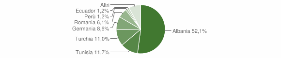 Grafico cittadinanza stranieri - Chiusavecchia 2015