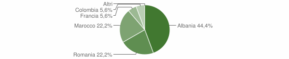 Grafico cittadinanza stranieri - Bormida 2015