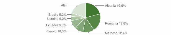 Grafico cittadinanza stranieri - Toirano 2011