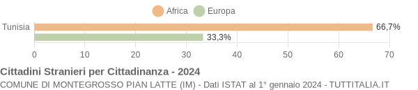 Grafico cittadinanza stranieri - Montegrosso Pian Latte 2024