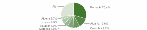 Grafico cittadinanza stranieri - Stella 2010