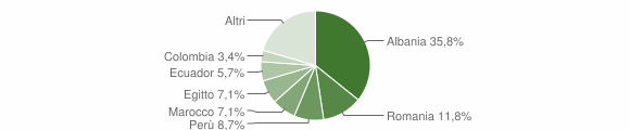 Grafico cittadinanza stranieri - Loano 2009