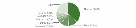 Grafico cittadinanza stranieri - Loano 2012
