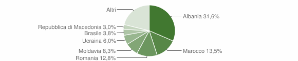 Grafico cittadinanza stranieri - Cervo 2014