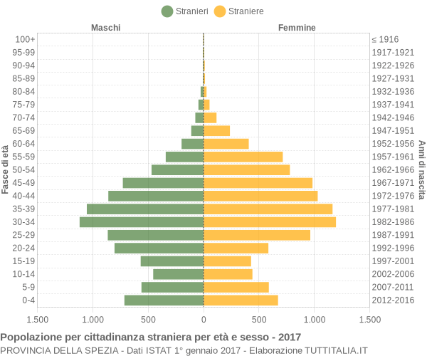 Grafico cittadini stranieri - 2017