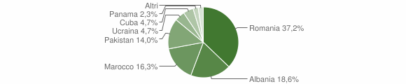 Grafico cittadinanza stranieri - Trovo 2009