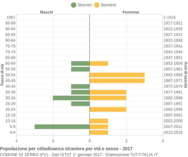 Grafico cittadini stranieri - Zerbo 2017