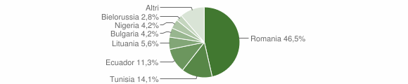 Grafico cittadinanza stranieri - Lardirago 2012