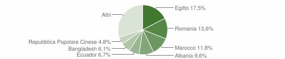 Grafico cittadinanza stranieri - Casalpusterlengo 2014
