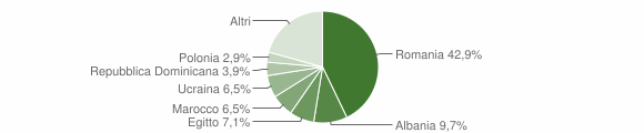 Grafico cittadinanza stranieri - Godiasco Salice Terme 2015