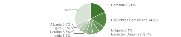 Grafico cittadinanza stranieri - Mairago 2013
