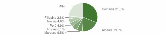 Grafico cittadinanza stranieri - Zinasco 2014