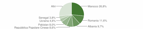 Grafico cittadinanza stranieri - Lentate sul Seveso 2008