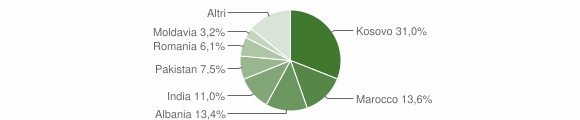 Grafico cittadinanza stranieri - Orzivecchi 2014