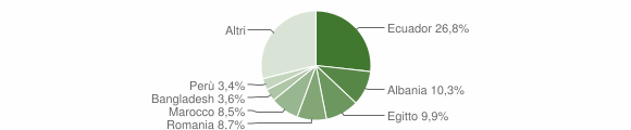 Grafico cittadinanza stranieri - Locate di Triulzi 2006